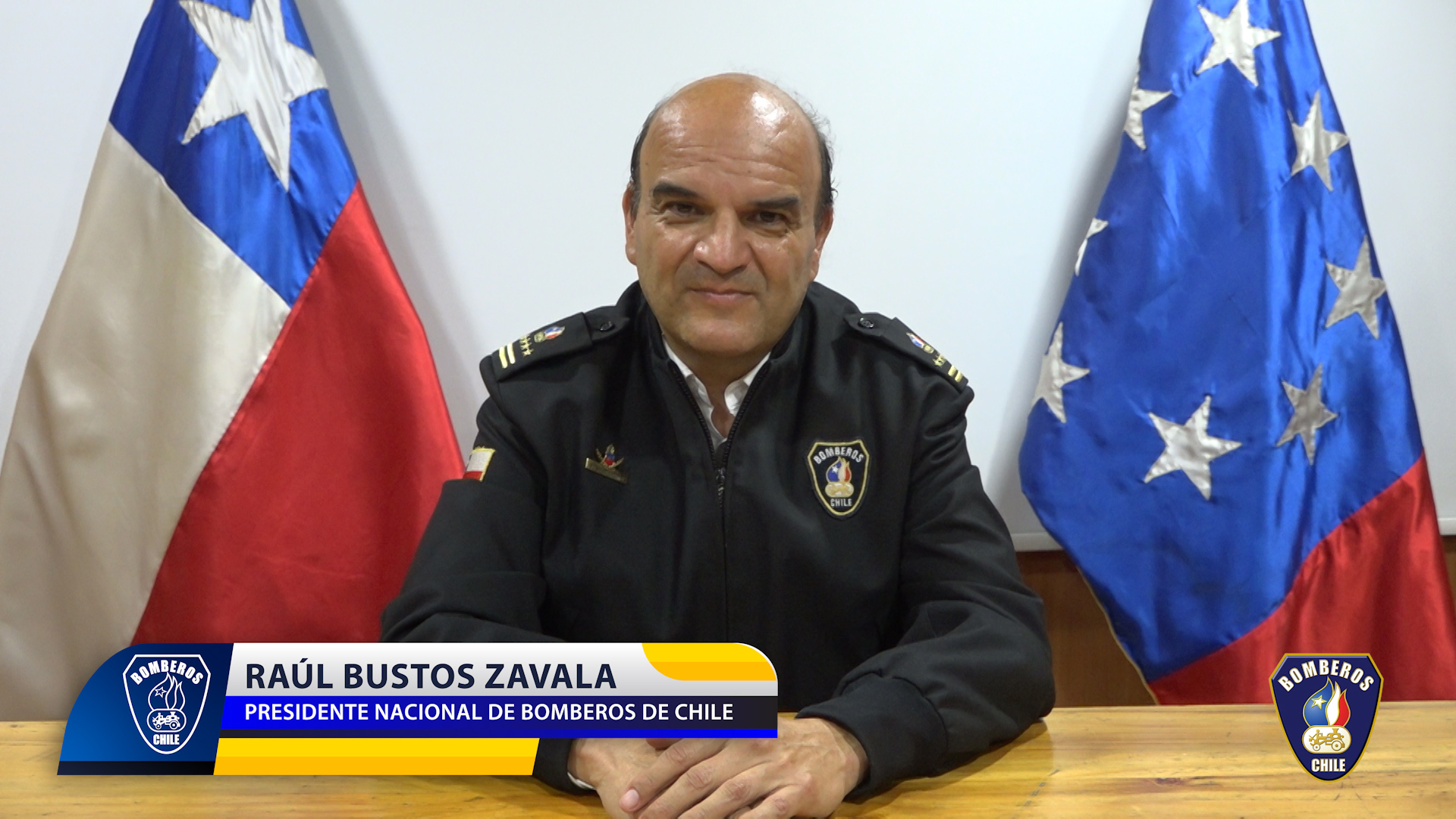 Mensaje del Presidente Nacional de Bomberos de Chile cargado de renovación y prosperidad para este 2021